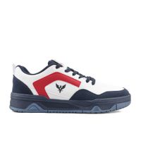 WHITE NAVY RED